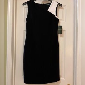 Ralph Lauren Black and White Dress - New with Tags - Size 2 NWT